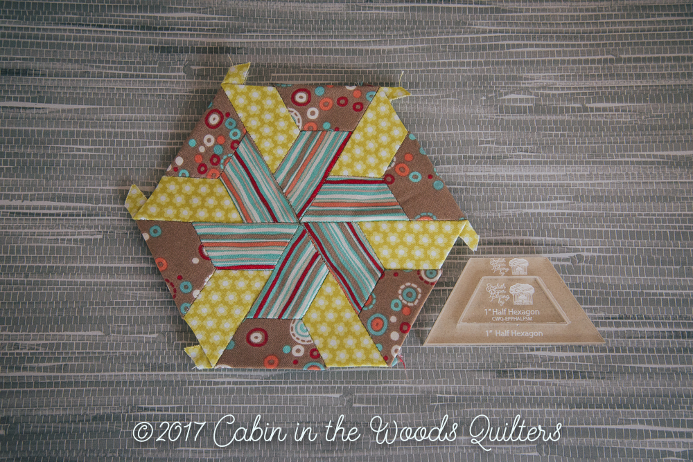Hexagon Quilting Template Set, 5 inch, 6 inch, 7 inch, 8 inch with 1/4 inch Seam Allowance