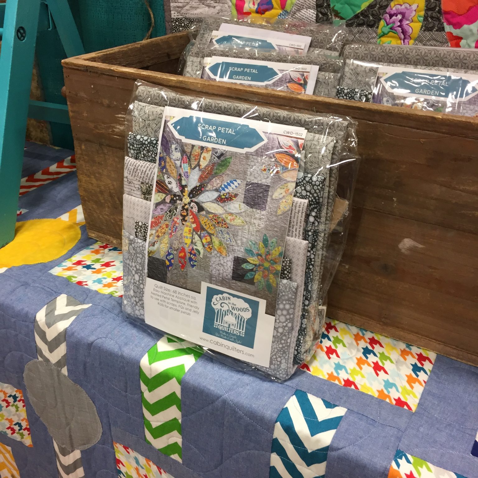 Scrap Petal Garden Tilda Quilt Kit Cabin in the Woods Quilters